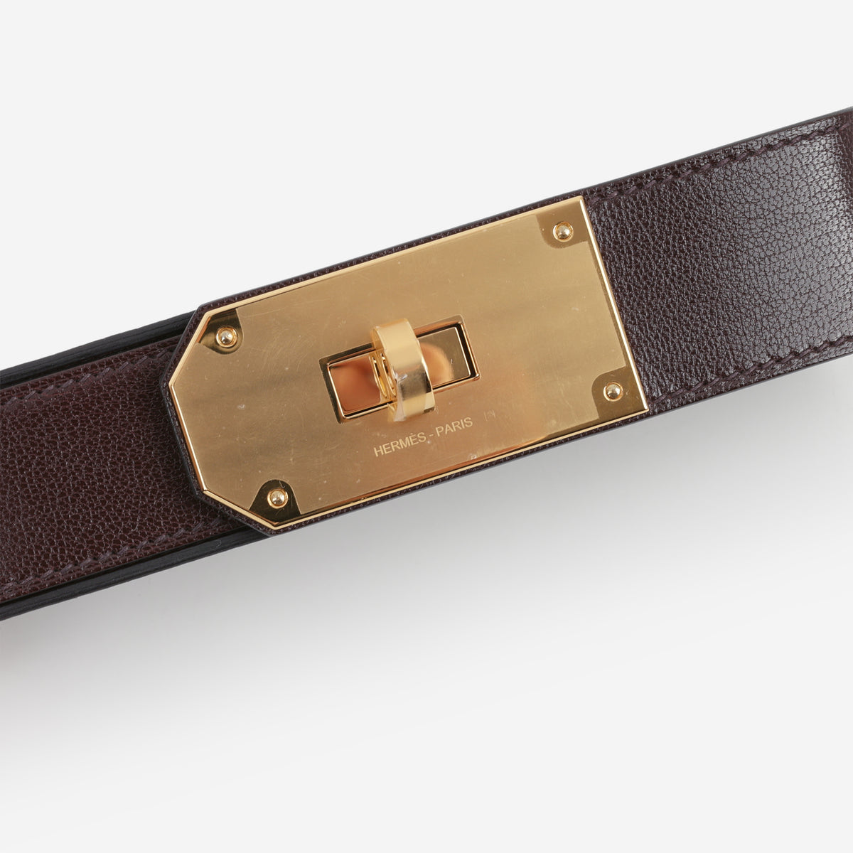Hermès Sanglons Clutch - Rouge Sellier Chevre Chamkila | Gold Hardware