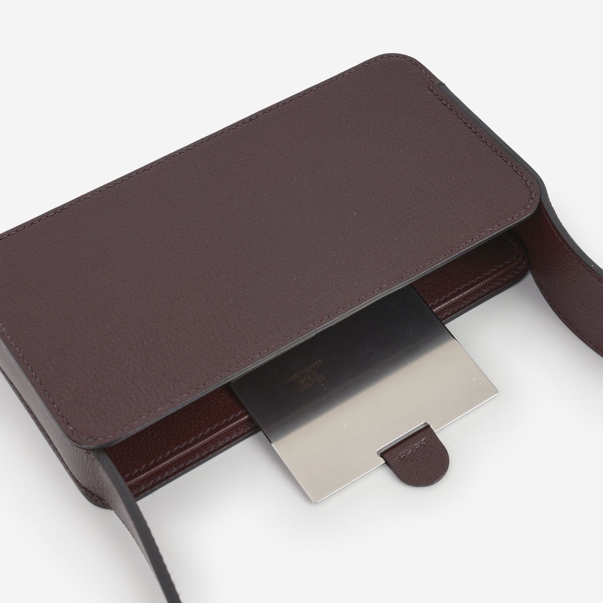Hermès Sanglons Clutch - Rouge Sellier Chevre Chamkila | Gold Hardware