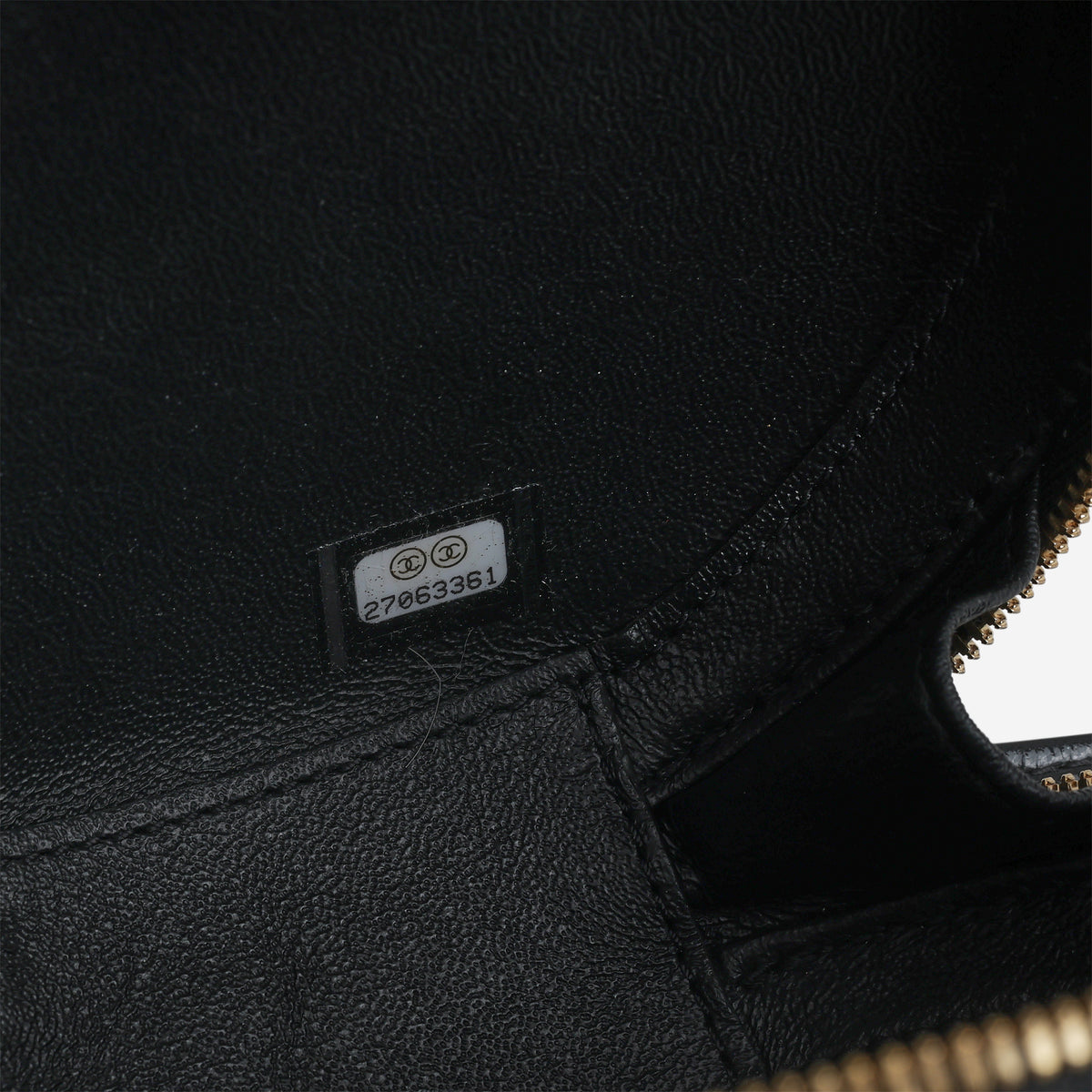 Chanel Round Clutch on Chain - Black Shiny Calfskin | Champagne Gold Hardware