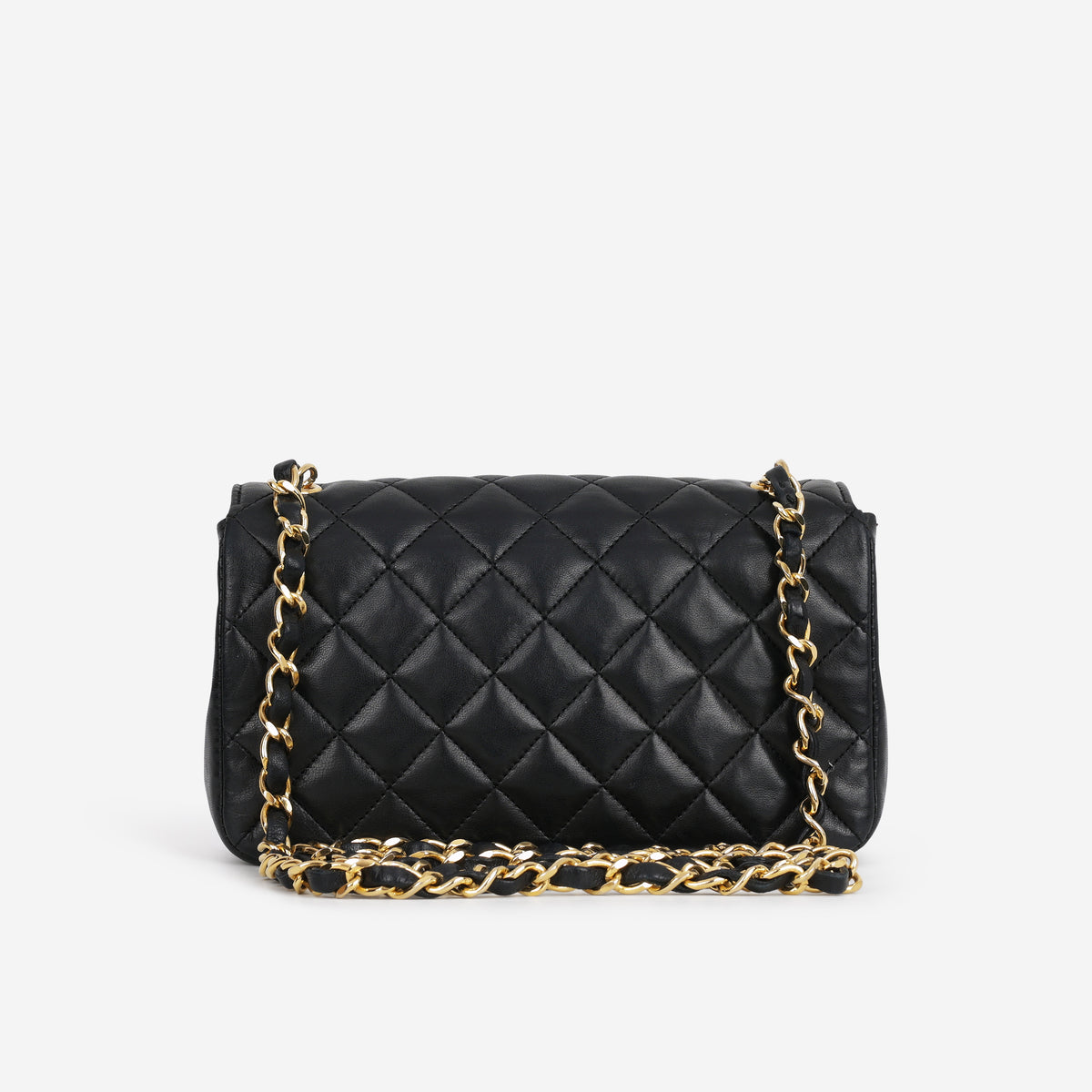 Chanel Vintage Mini Rectangular - Black Lambskin | Gold Hardware