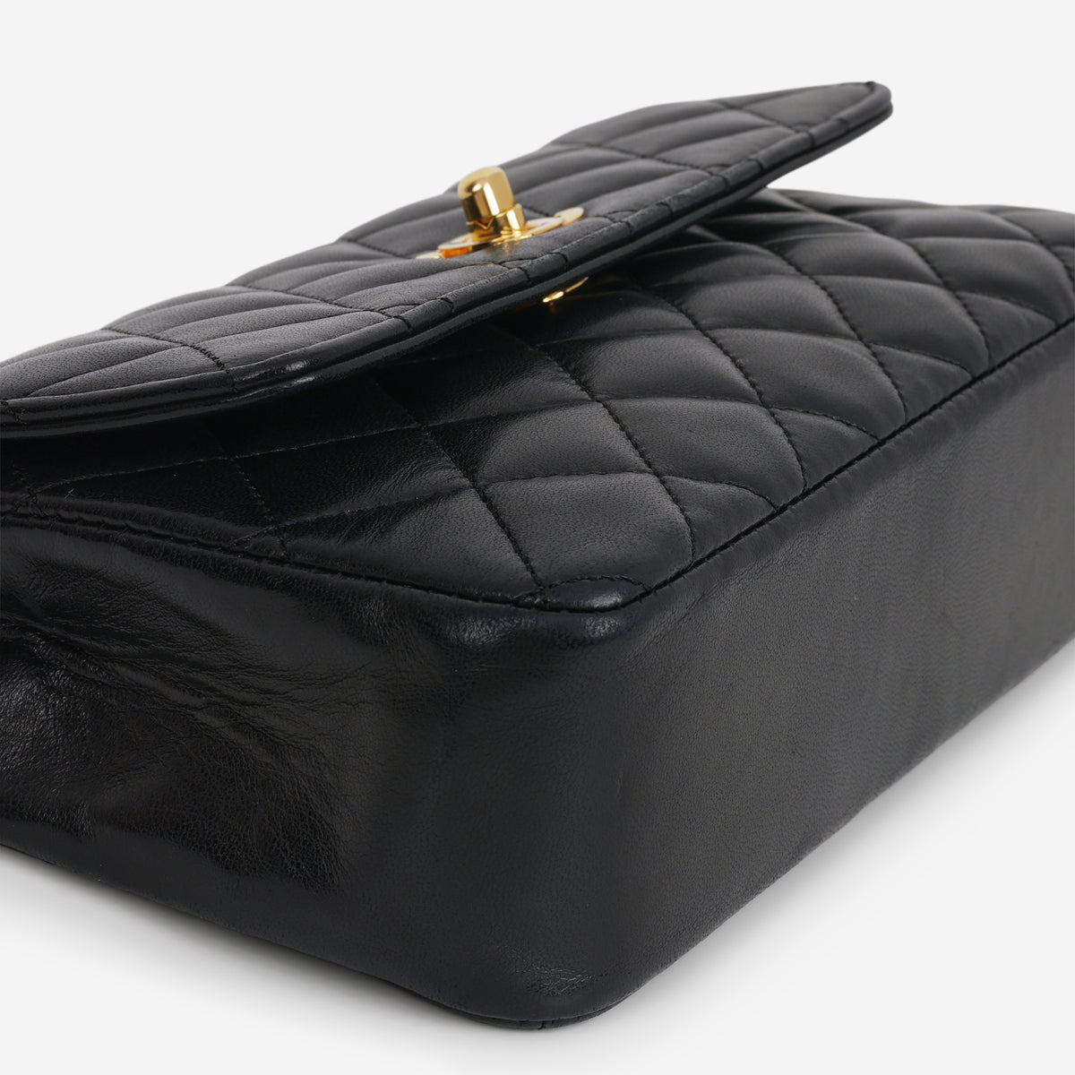 Chanel Vintage Mini Rectangular - Black Lambskin | Gold Hardware