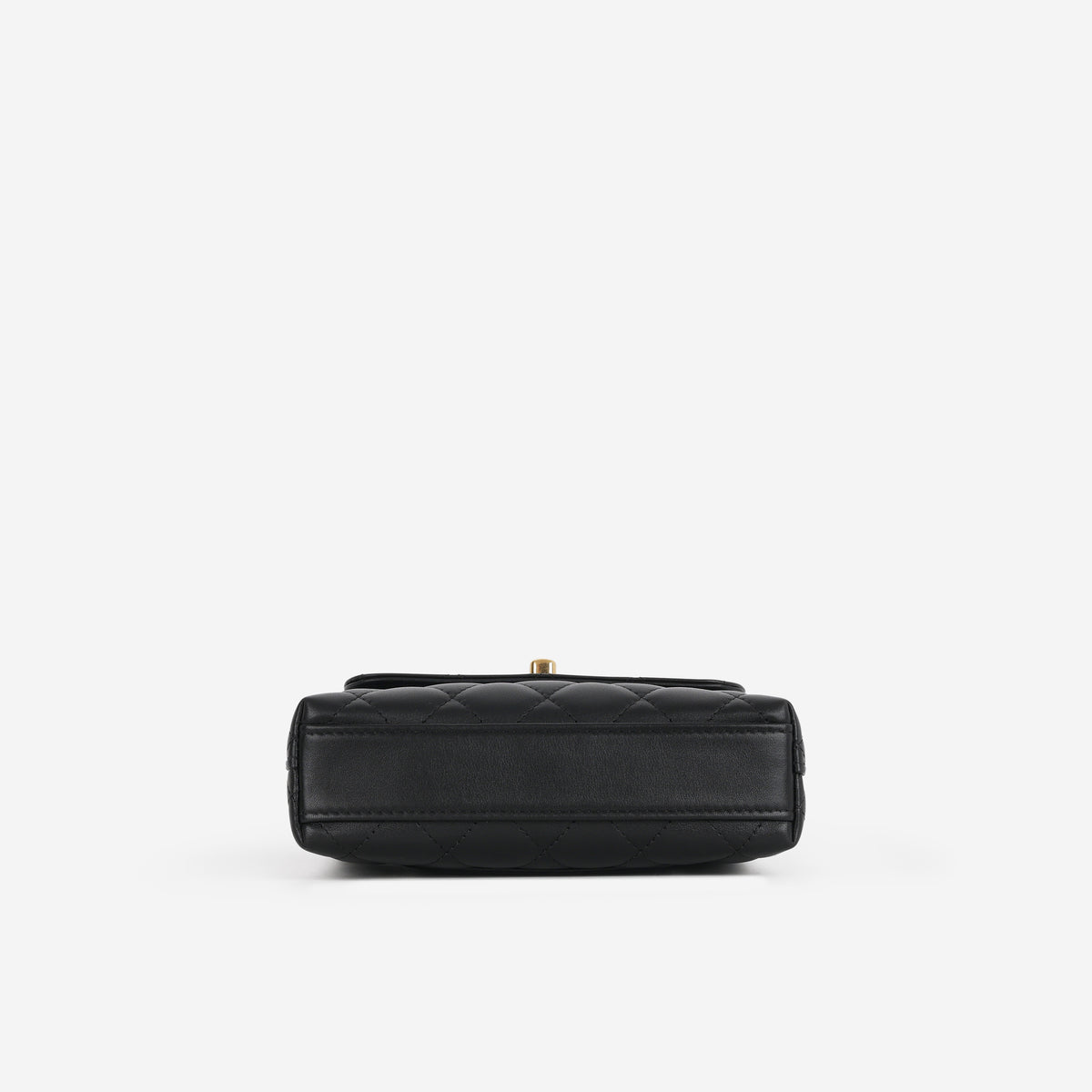 Coco Handle Clutch on Chain - Black Lambskin | Aged Gold Hardware