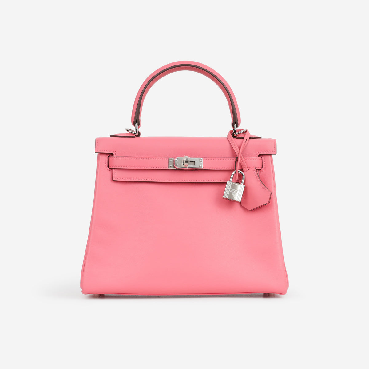 Hermès Kelly 25 - Rose Azalee Swift | Palladium Hardware