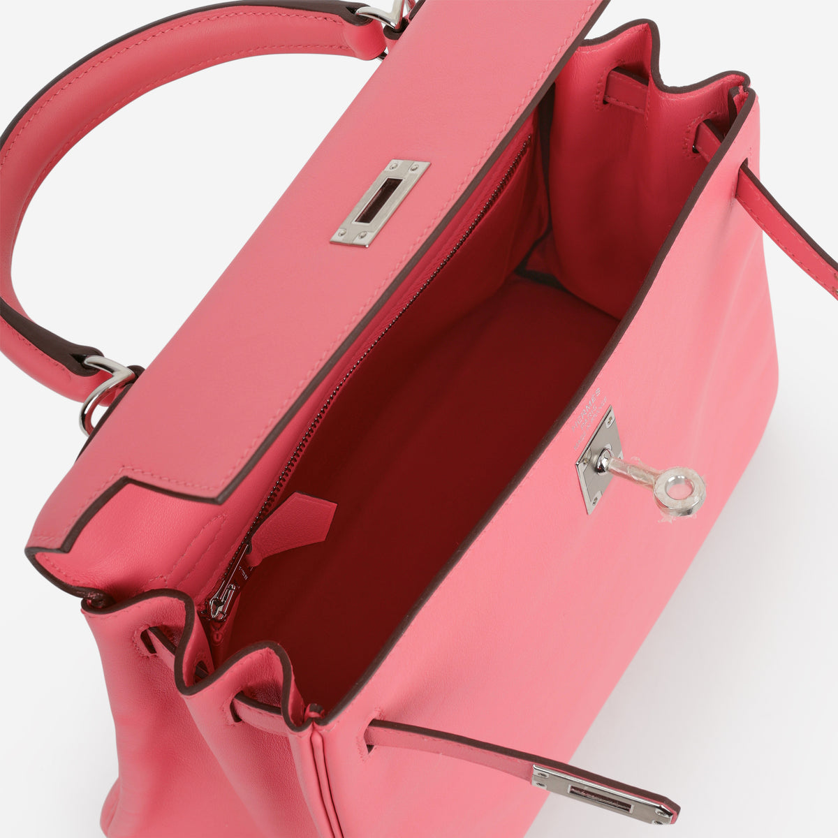 Hermès Kelly 25 - Rose Azalee Swift | Palladium Hardware