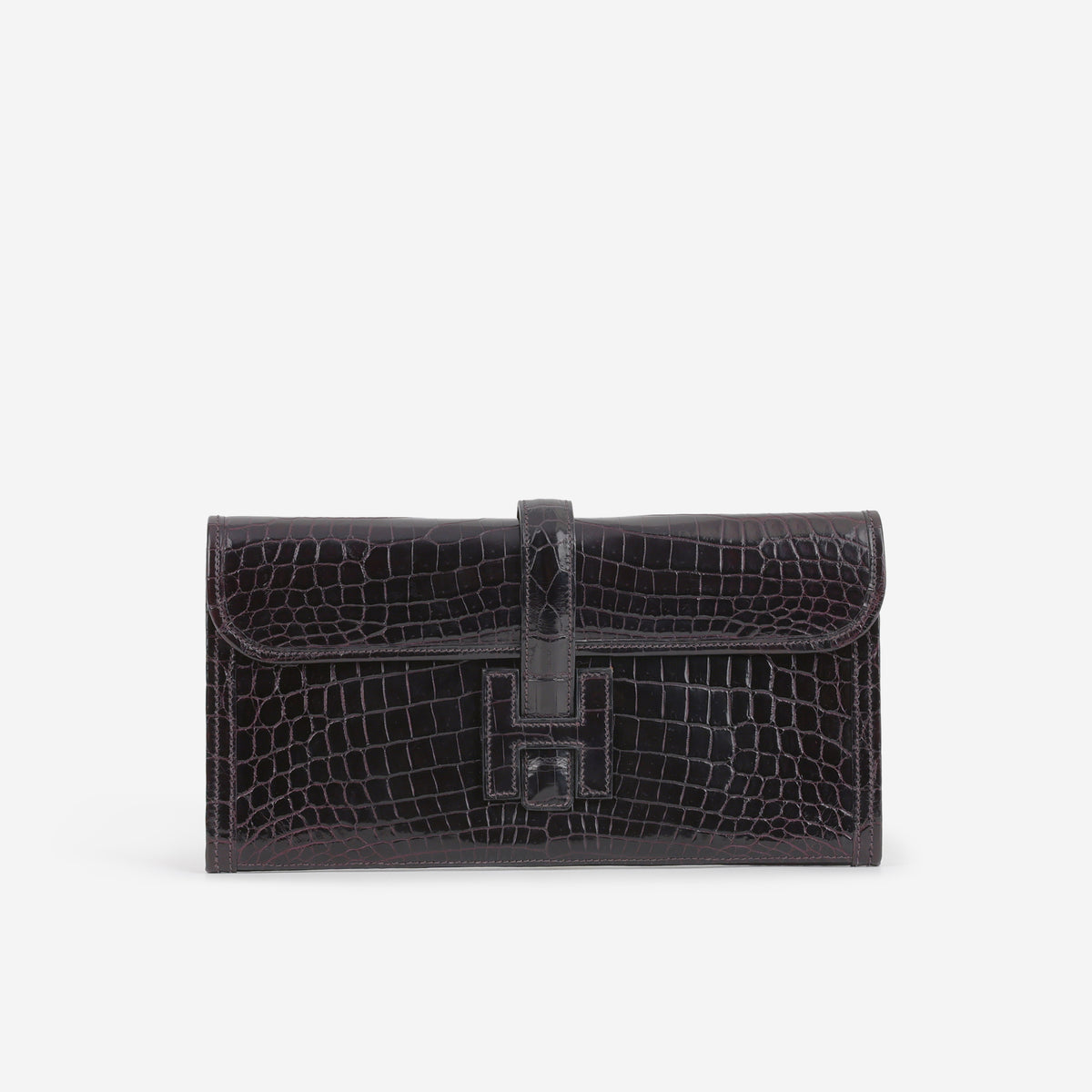Hermès Jige 29 Clutch - Iris Matte Crocodile Niloticus