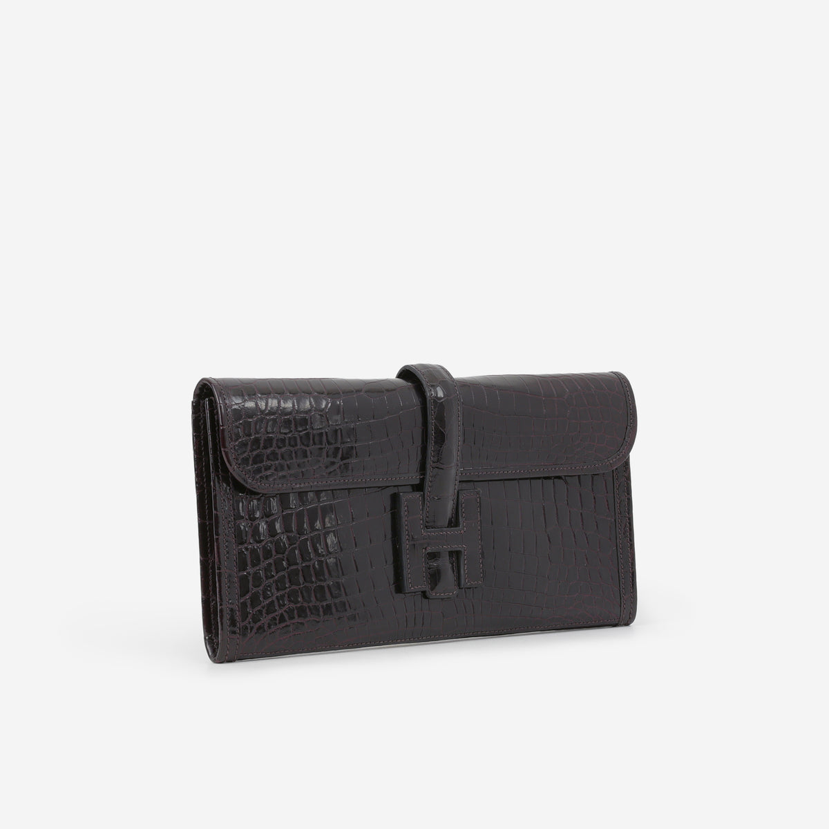 Hermès Jige 29 Clutch - Iris Matte Crocodile Niloticus