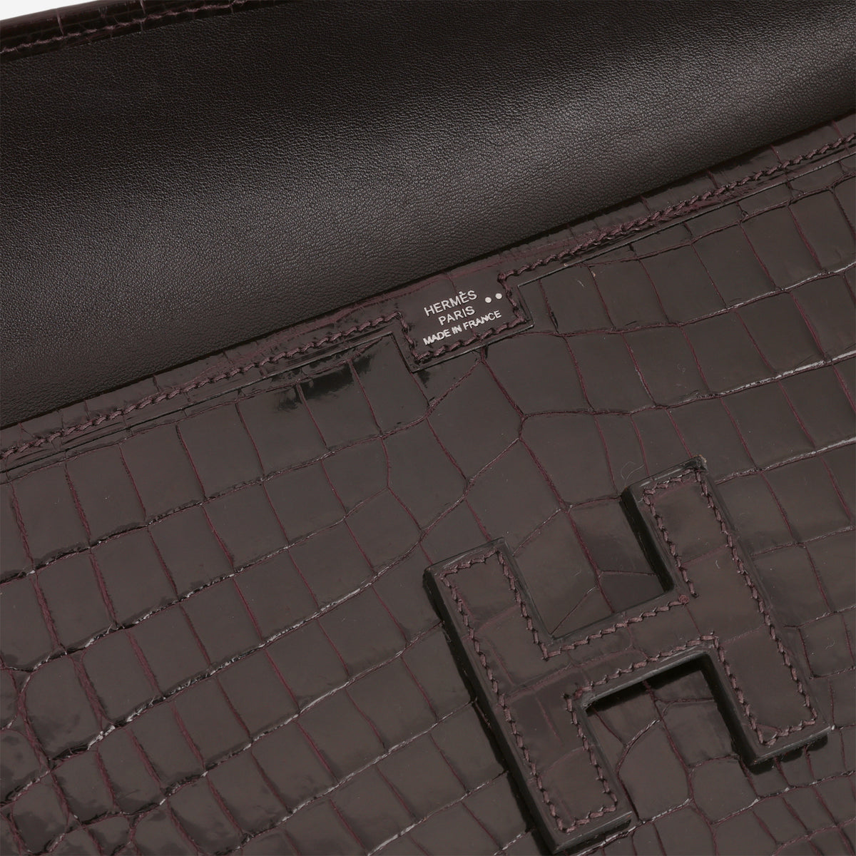 Hermès Jige 29 Clutch - Iris Matte Crocodile Niloticus