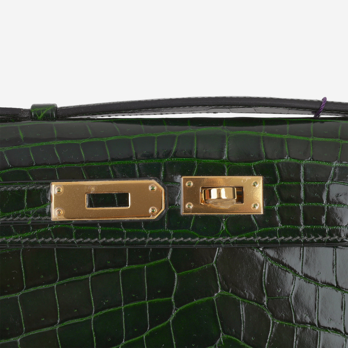 Hermès Kelly Cut - Vert Emeraude Crocodile Niloticus | Gold Hardware