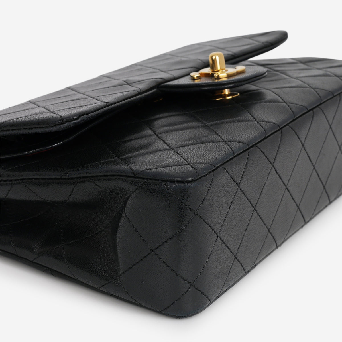 Chanel Vintage Small Classic Flap - Black Lambskin | Gold Hardware