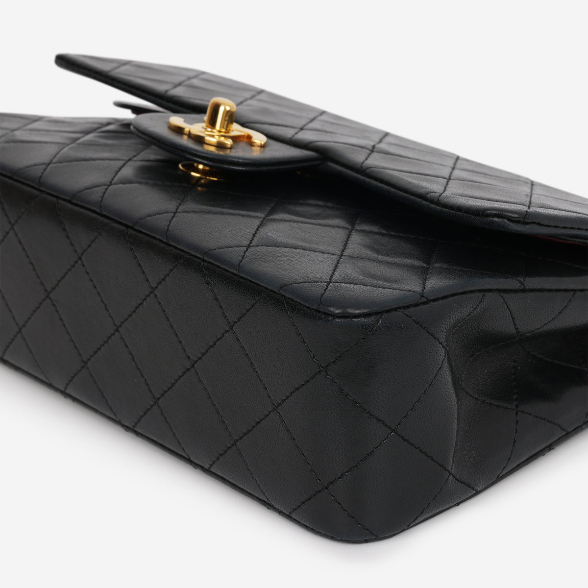 Chanel Vintage Small Classic Flap - Black Lambskin | Gold Hardware