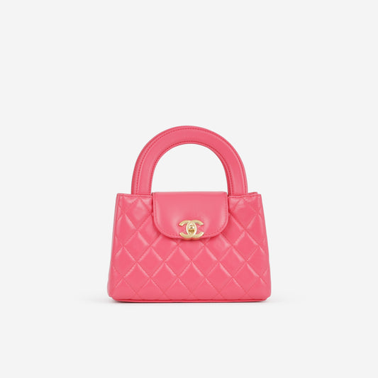 Chanel Small Kelly Re-Edition - Hot Pink Lambskin | Aged Gold Hardware