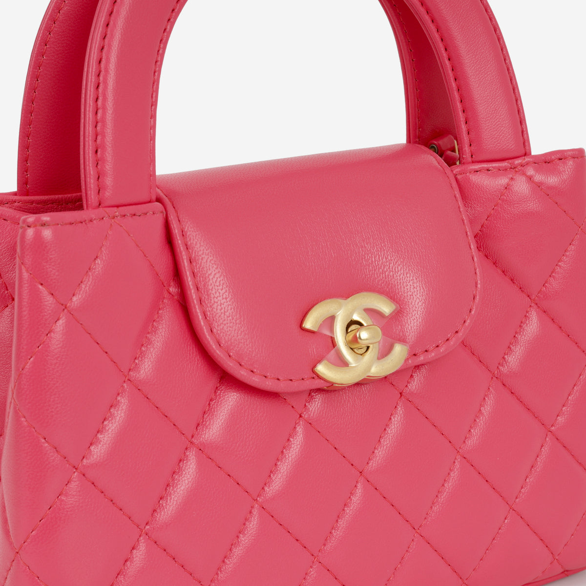 Chanel Small Kelly Re-Edition - Hot Pink Lambskin | Aged Gold Hardware