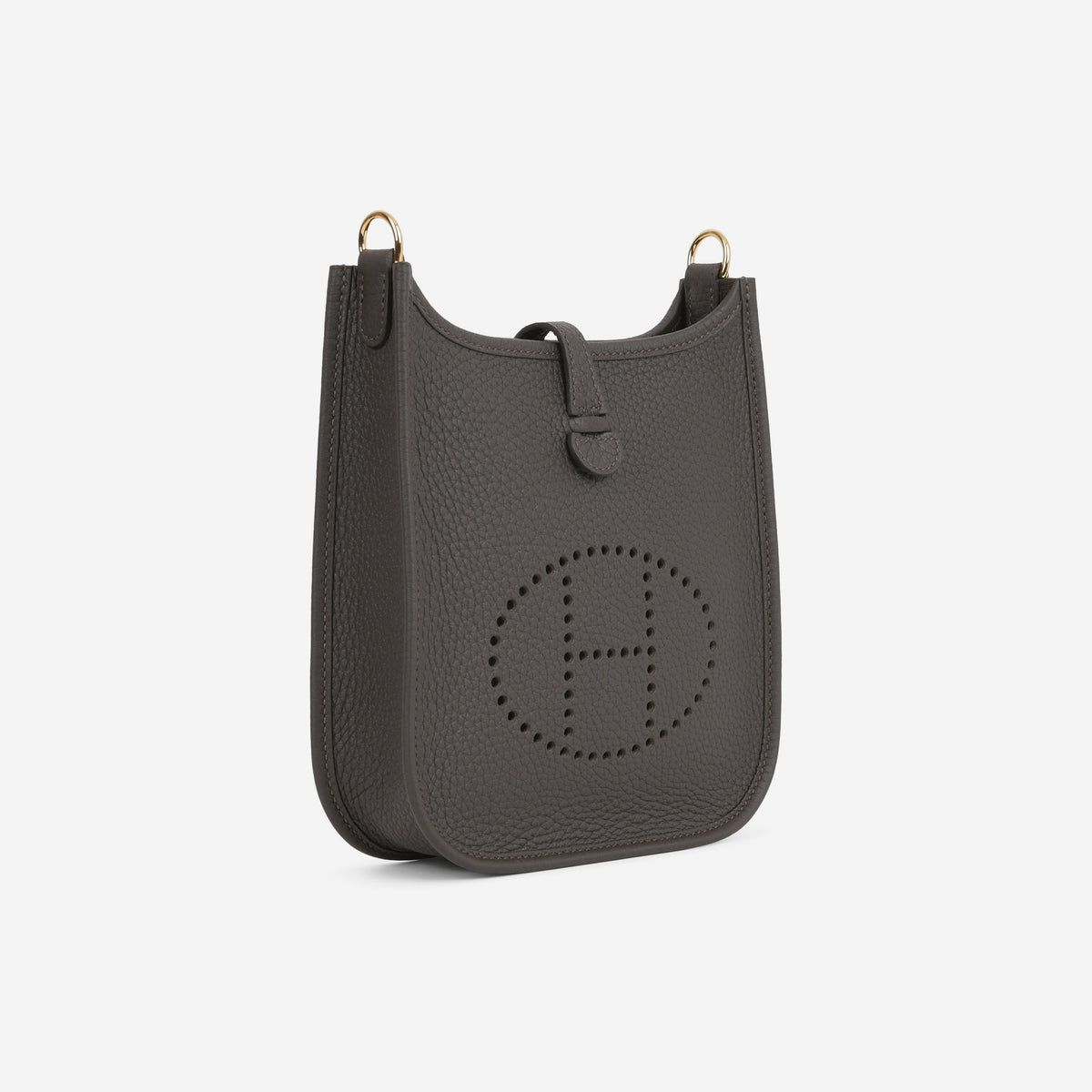 Hermès Mini Evelyne 16 - Bai Brun Clemence | Gold Hardware