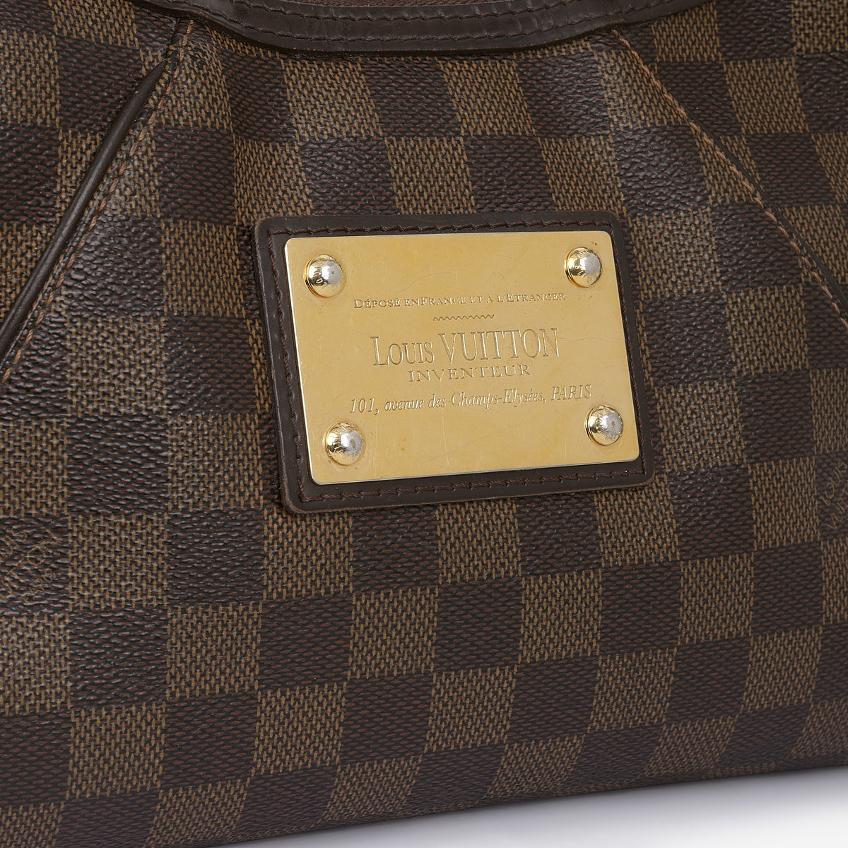 Louis Vuitton Thames Shoulder Bag - Damier Ebene Canvas | Gold Hardware