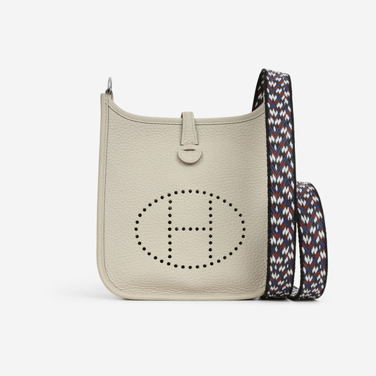 Hermès Mini Evelyne 16 - Beton Clemence / Multi Strap | Palladium Hardware