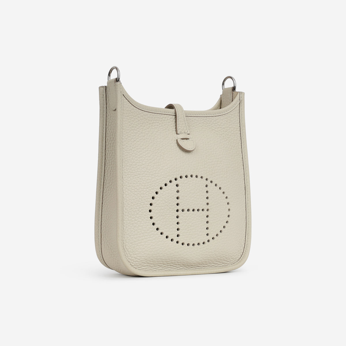 Hermès Mini Evelyne 16 - Beton Clemence / Multi Strap | Palladium Hardware