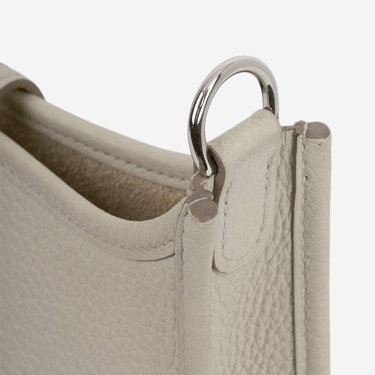 Hermès Mini Evelyne 16 - Beton Clemence / Multi Strap | Palladium Hardware
