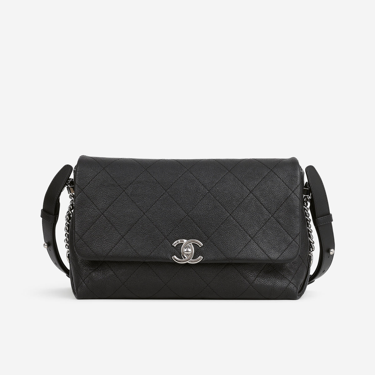 Chanel "Braided with Style" Flap Bag - Black Grained Calfskin | Silver Hardware