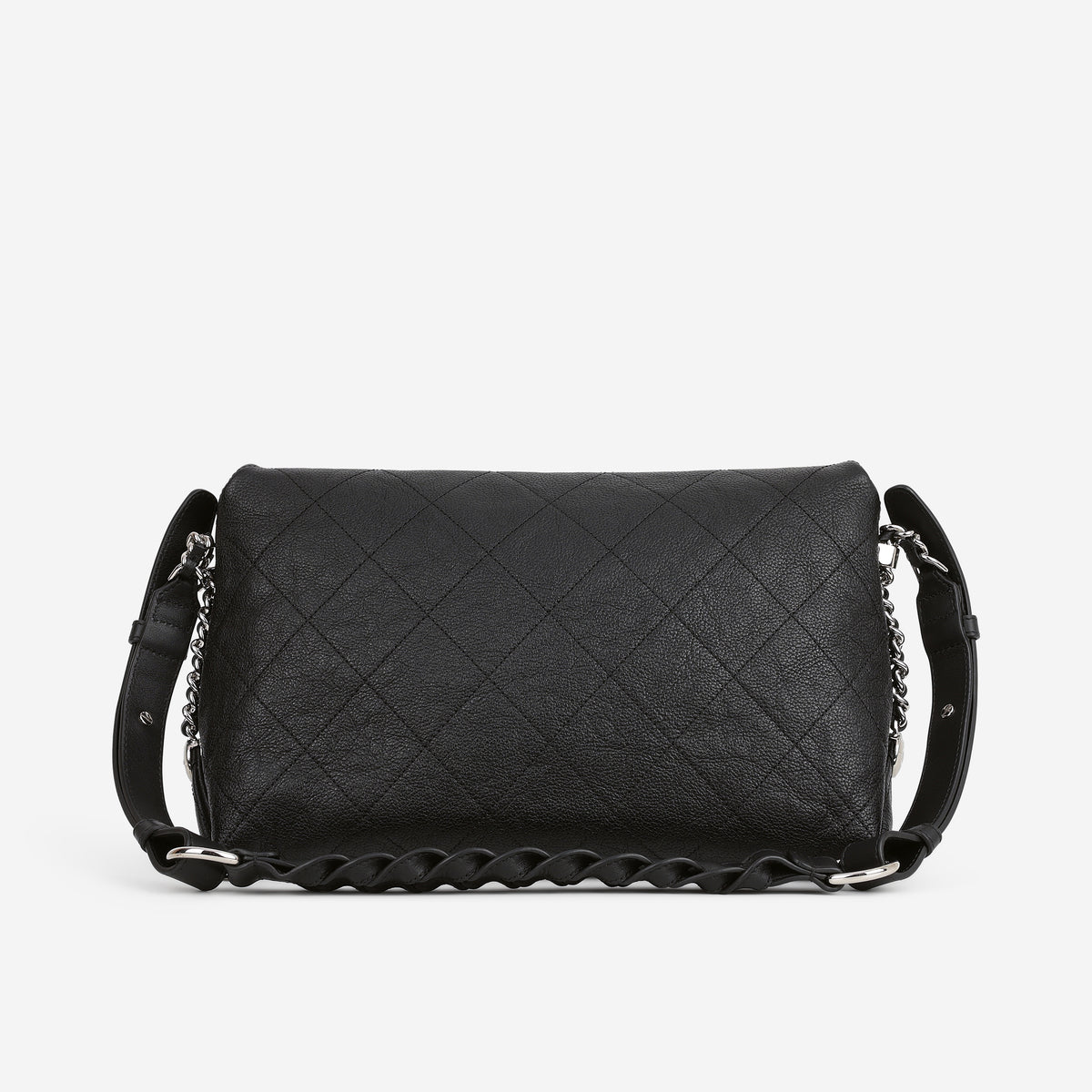 Chanel "Braided with Style" Flap Bag - Black Grained Calfskin | Silver Hardware
