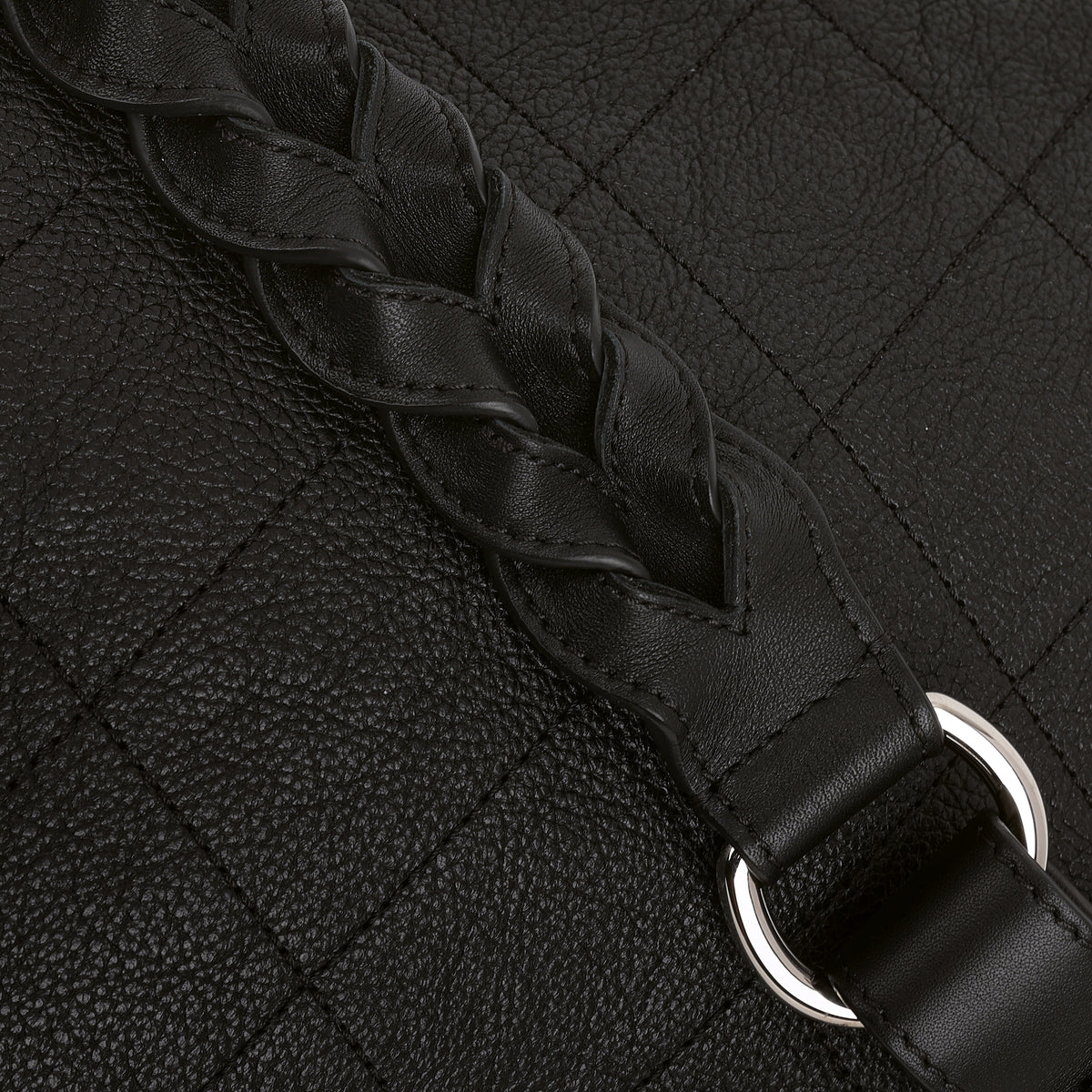 Chanel "Braided with Style" Flap Bag - Black Grained Calfskin | Silver Hardware