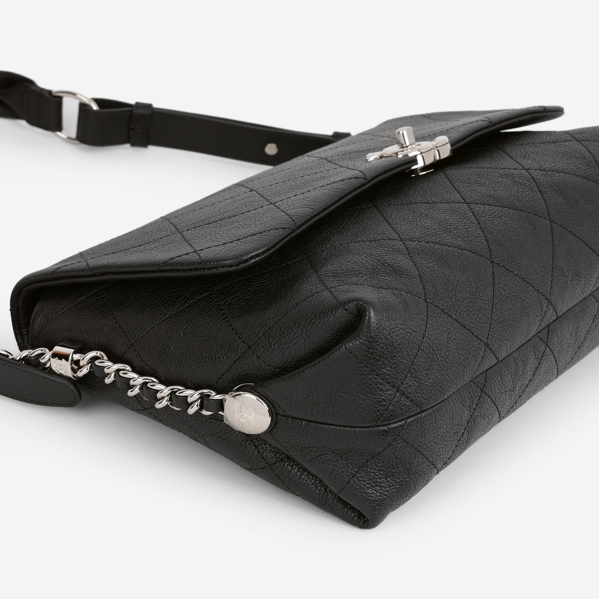 Chanel "Braided with Style" Flap Bag - Black Grained Calfskin | Silver Hardware