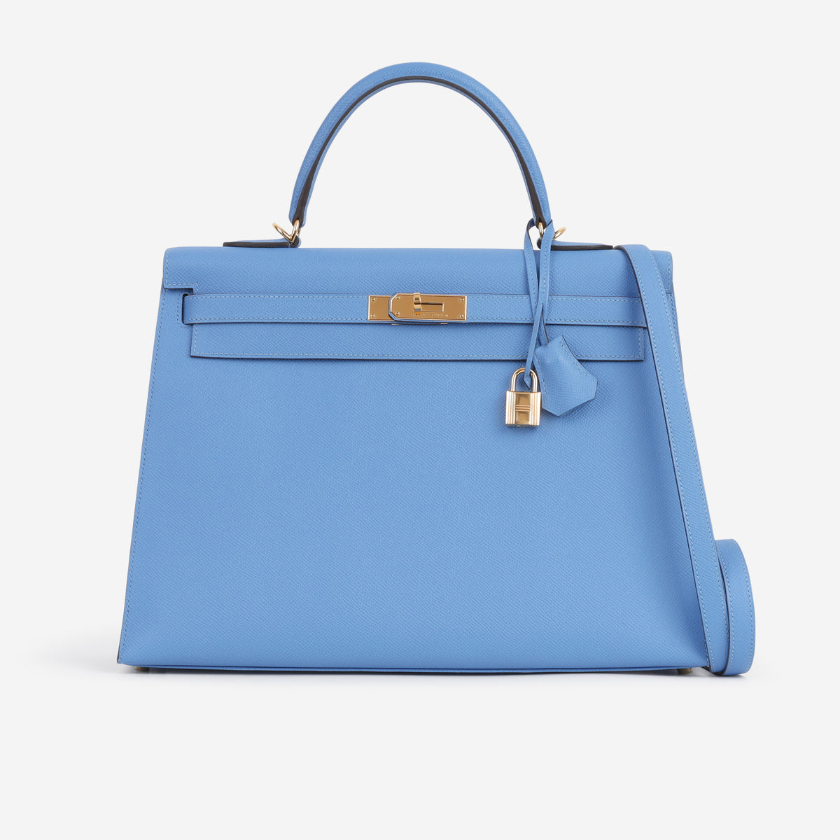 Hermès Kelly 35 - Bleu Paradis Epsom | Gold Hardware