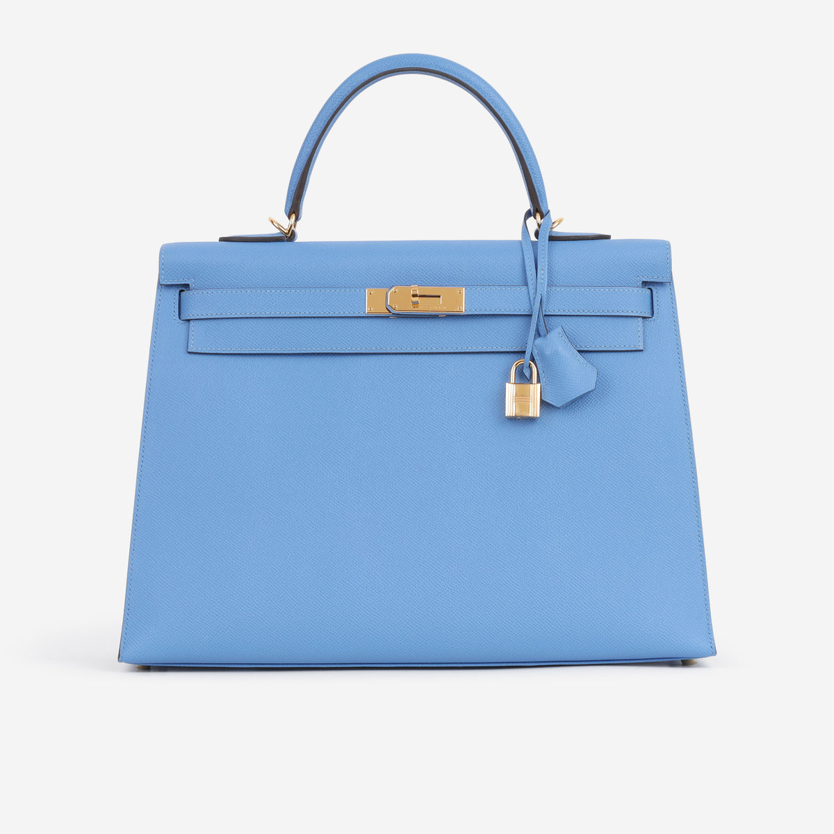 Hermès Kelly 35 - Bleu Paradis Epsom | Gold Hardware