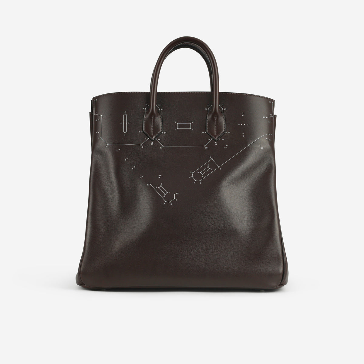 Hermès HAC 40 'Reier' - Ebene Evergrain | Palladium Hardware - Bagista