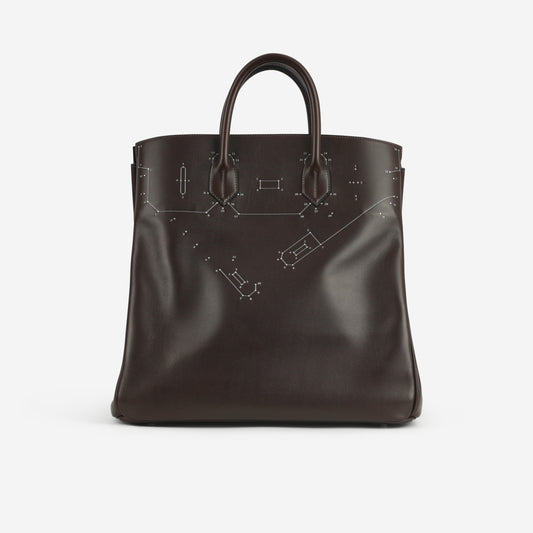 Hermès HAC 40 'Reier' - Ebene Evergrain | Palladium Hardware - Bagista