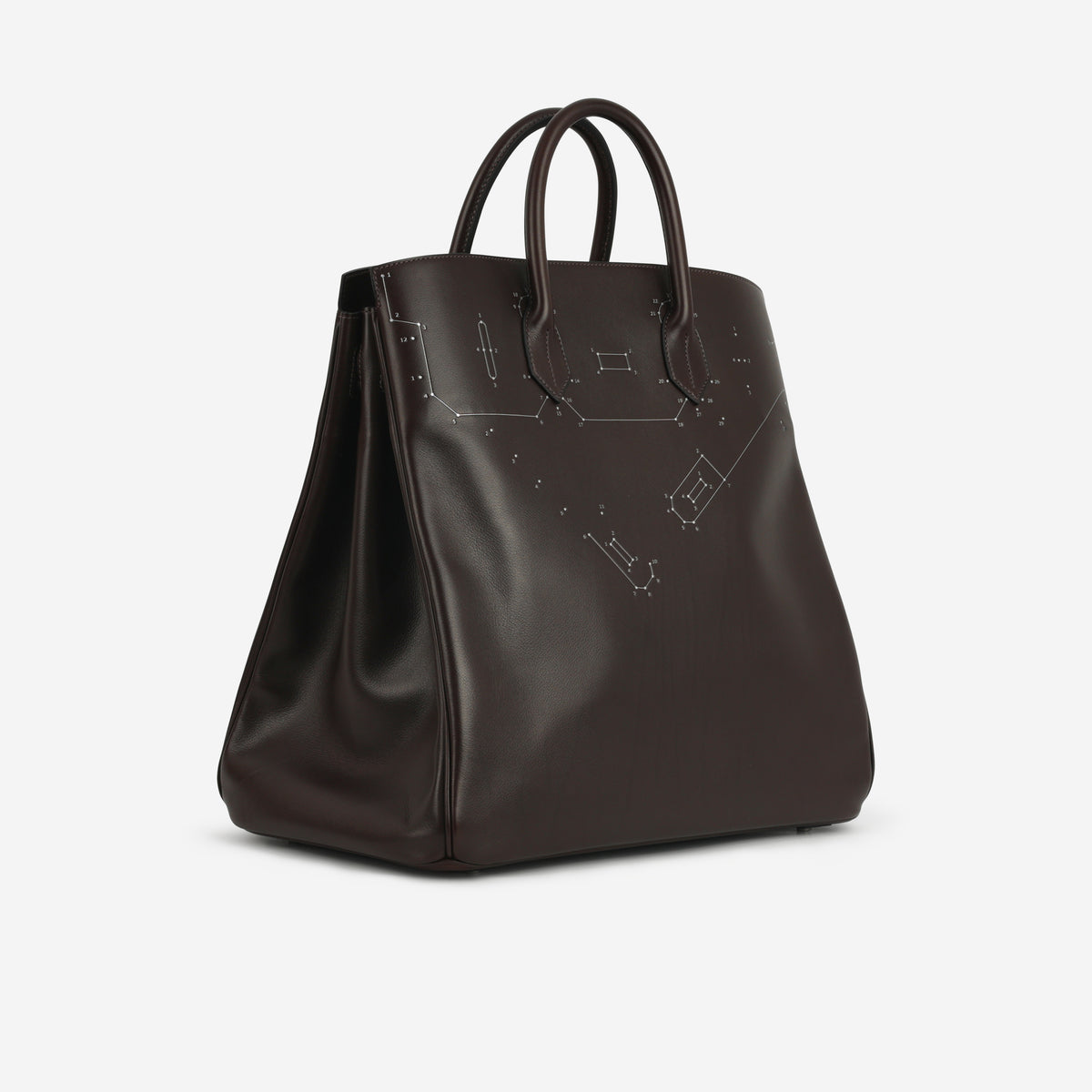 Hermès HAC 40 'Reier' - Ebene Evergrain | Palladium Hardware - Bagista