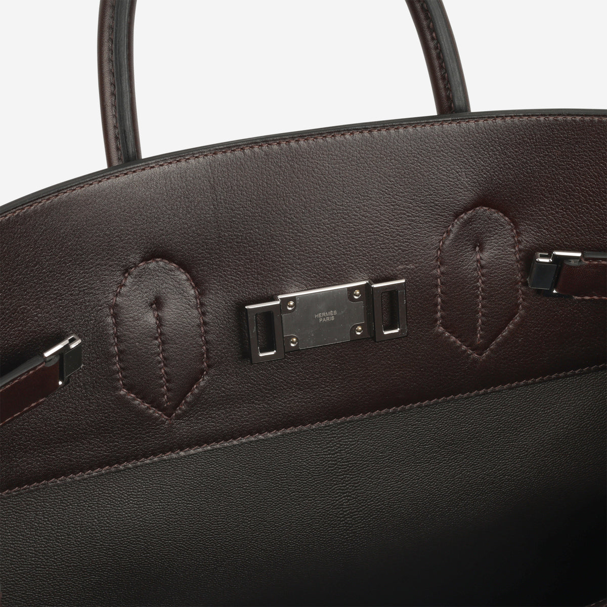 Hermès HAC 40 'Reier' - Ebene Evergrain | Palladium Hardware - Bagista