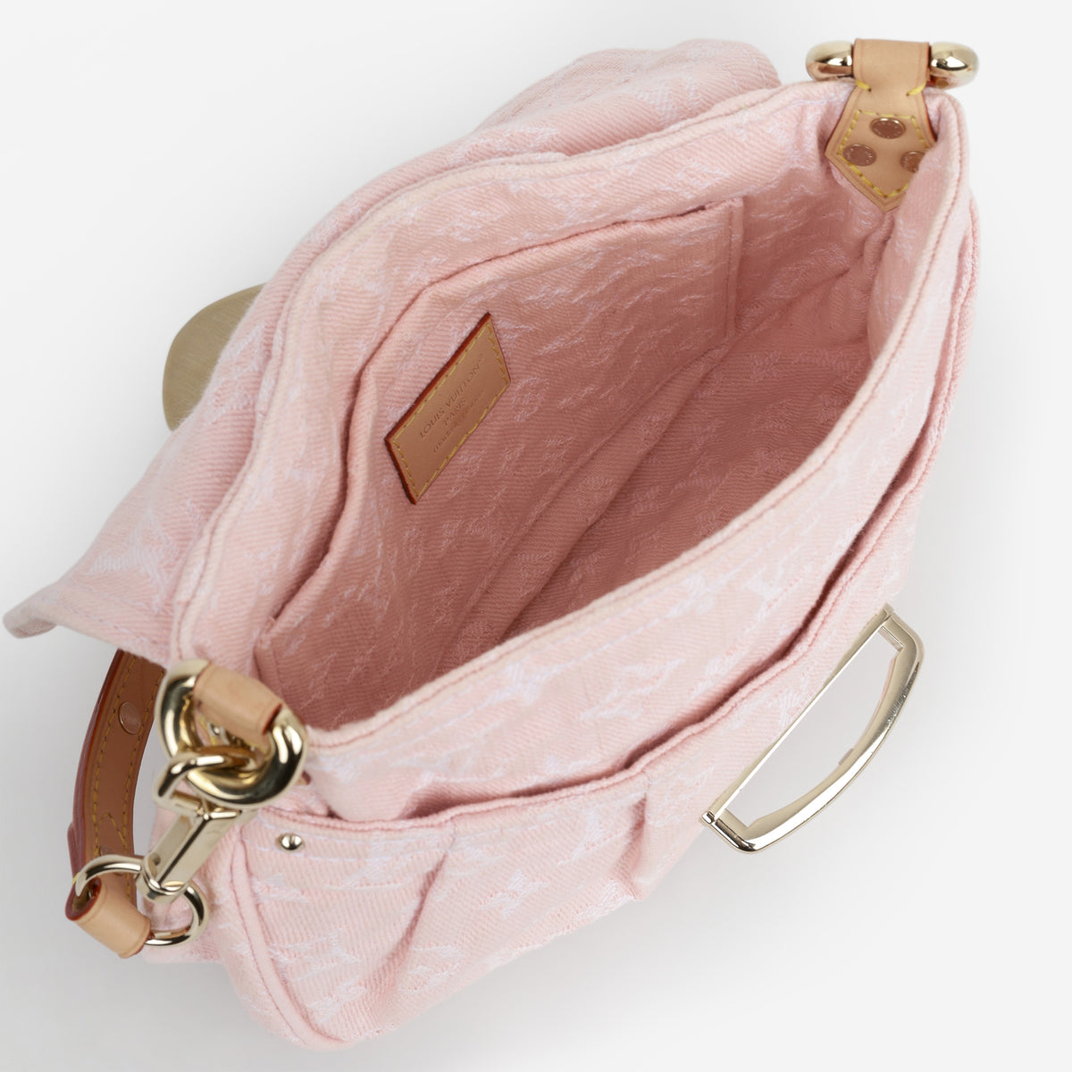 Louis Vuitton Sunset Bag - Pink Monogram Denim | Gold Hardware