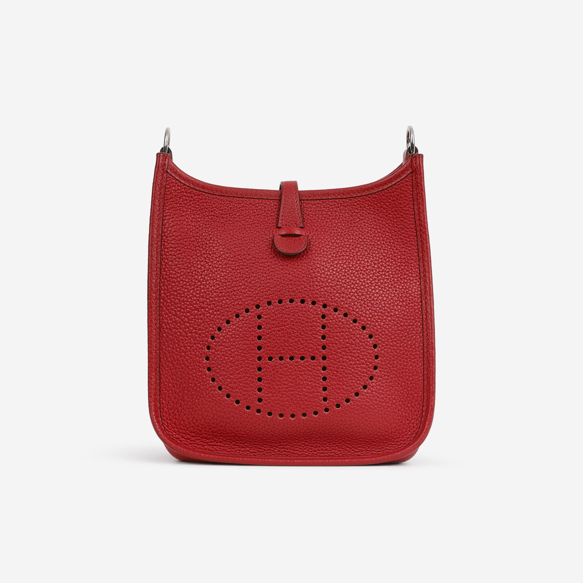 Hermès Mini Evelyne 16 - Rouge Piment Maurice | Palladium Hardware - Bagista