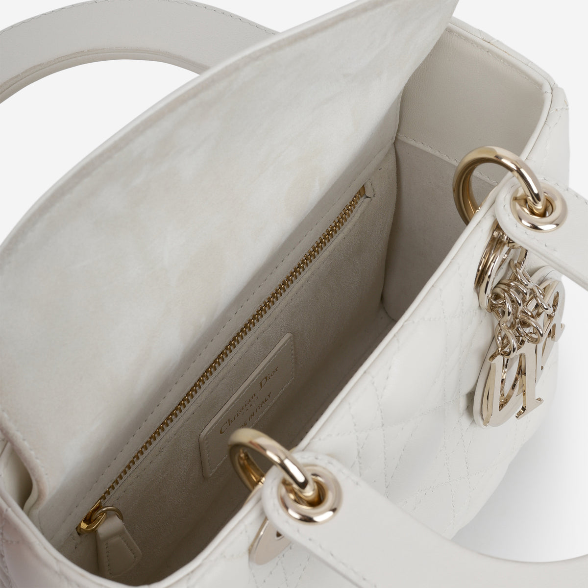 Dior ABCDior - White Lambskin | Champagne Gold Hardware