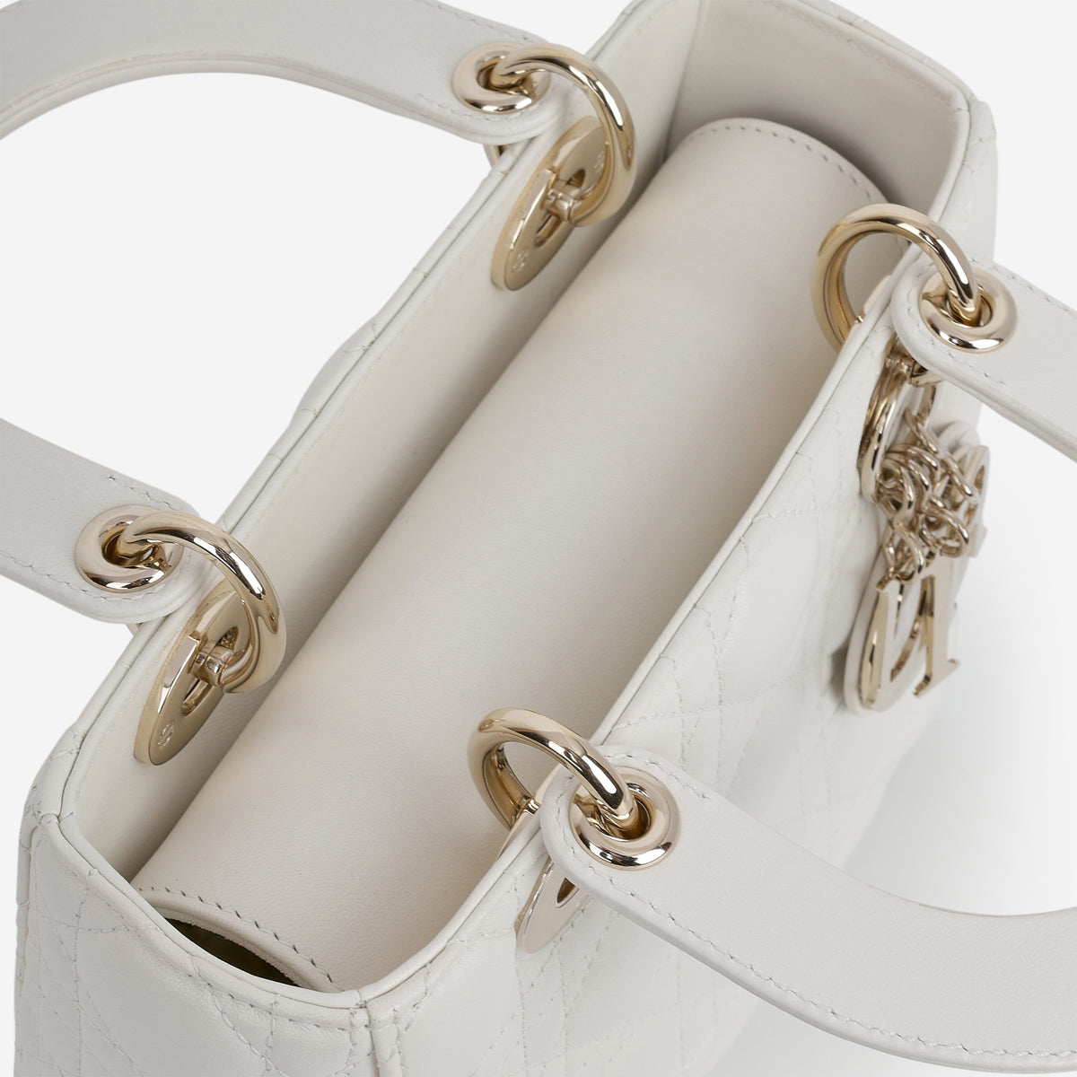 Dior ABCDior - White Lambskin | Champagne Gold Hardware