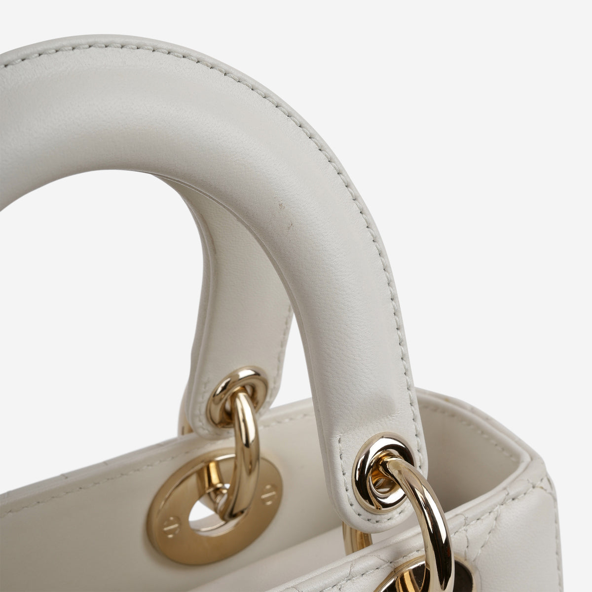 Dior ABCDior - White Lambskin | Champagne Gold Hardware