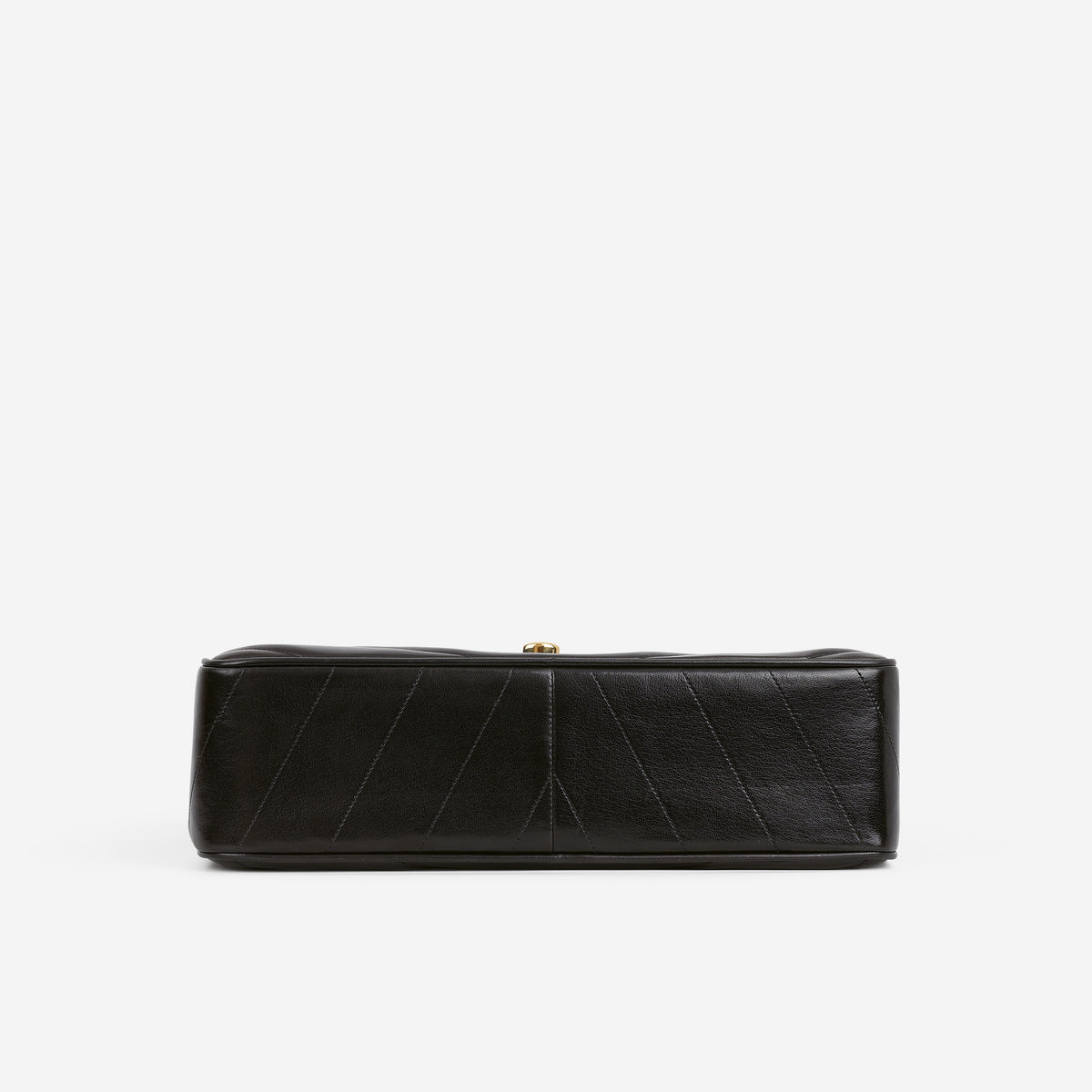 Chanel Vintage Jumbo Chevron Flap - Black Lambskin | Gold Hardware