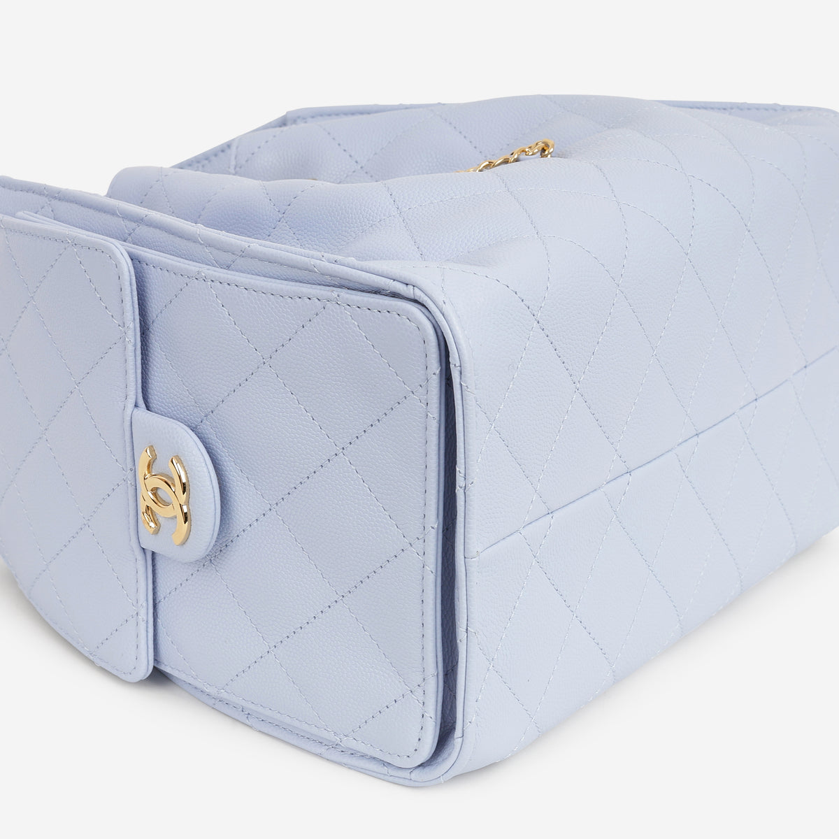 Chanel Small 25 Hobo - Light Blue Caviar | Polished Gold Hardware