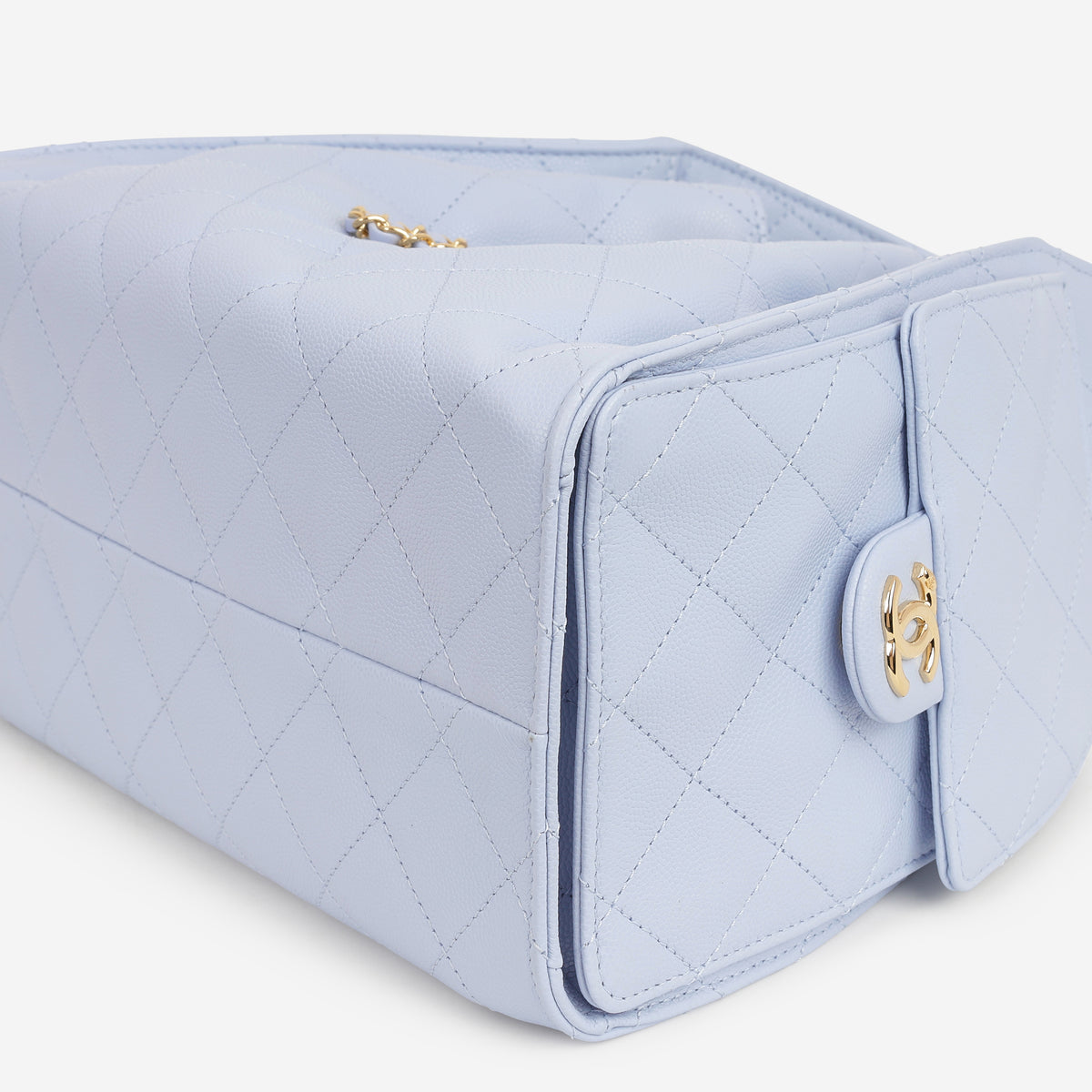 Chanel Small 25 Hobo - Light Blue Caviar | Polished Gold Hardware