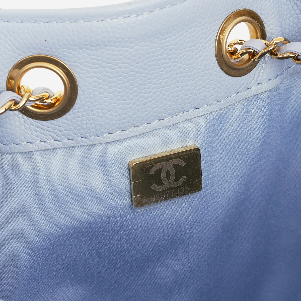 Chanel Small 25 Hobo - Light Blue Caviar | Polished Gold Hardware