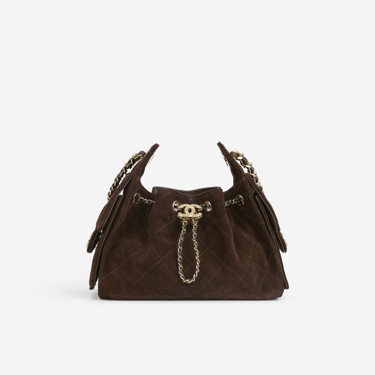 Chanel Mini 25 Hobo - Brown Suede | Polished Gold Hardware