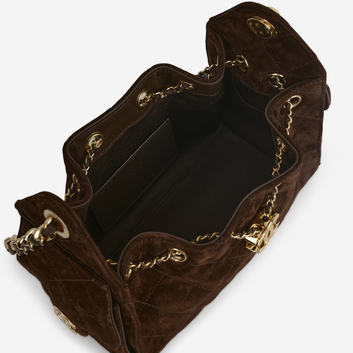 Chanel Mini 25 Hobo - Brown Suede | Polished Gold Hardware