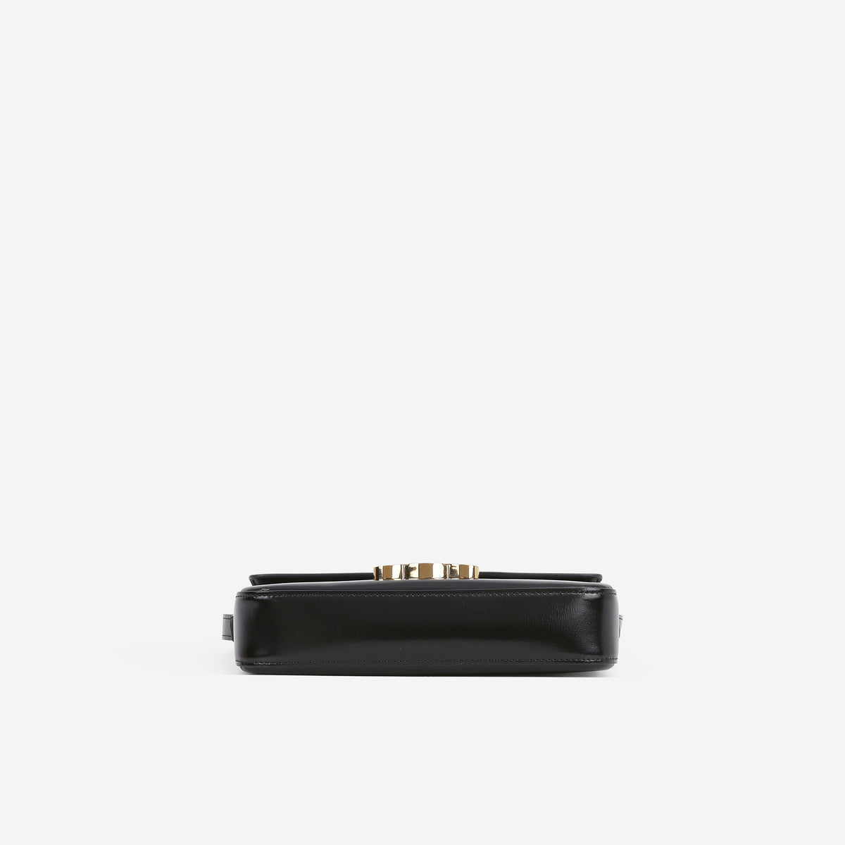 Celine Triomphe Claude - Black Shiny Calfskin | Gold Hardware