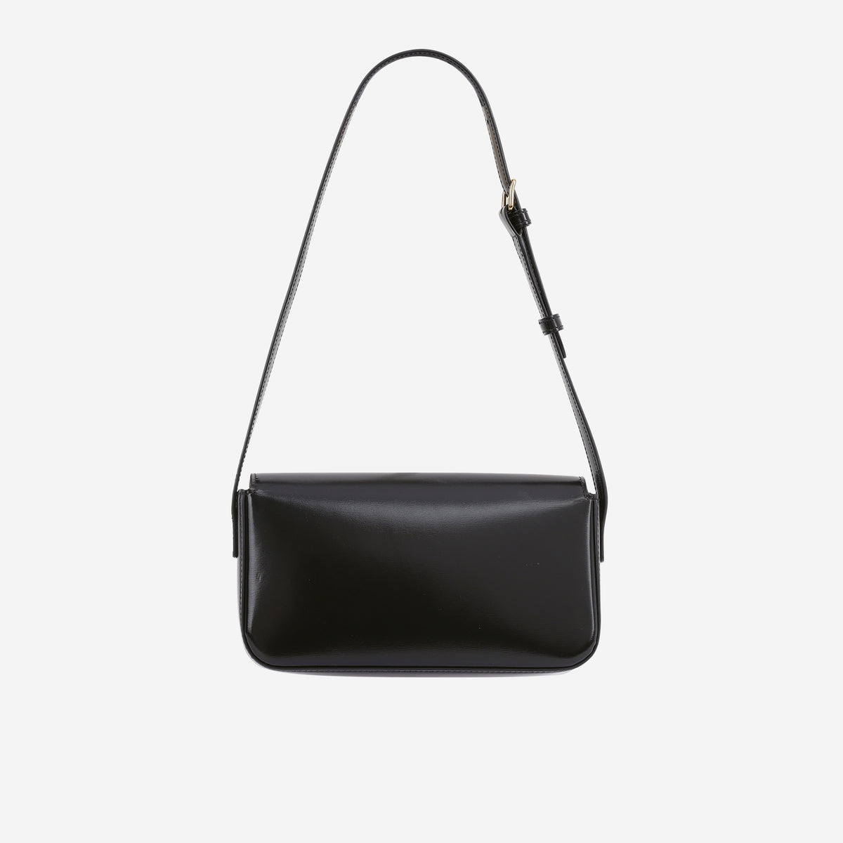 Celine Triomphe Claude - Black Shiny Calfskin | Gold Hardware