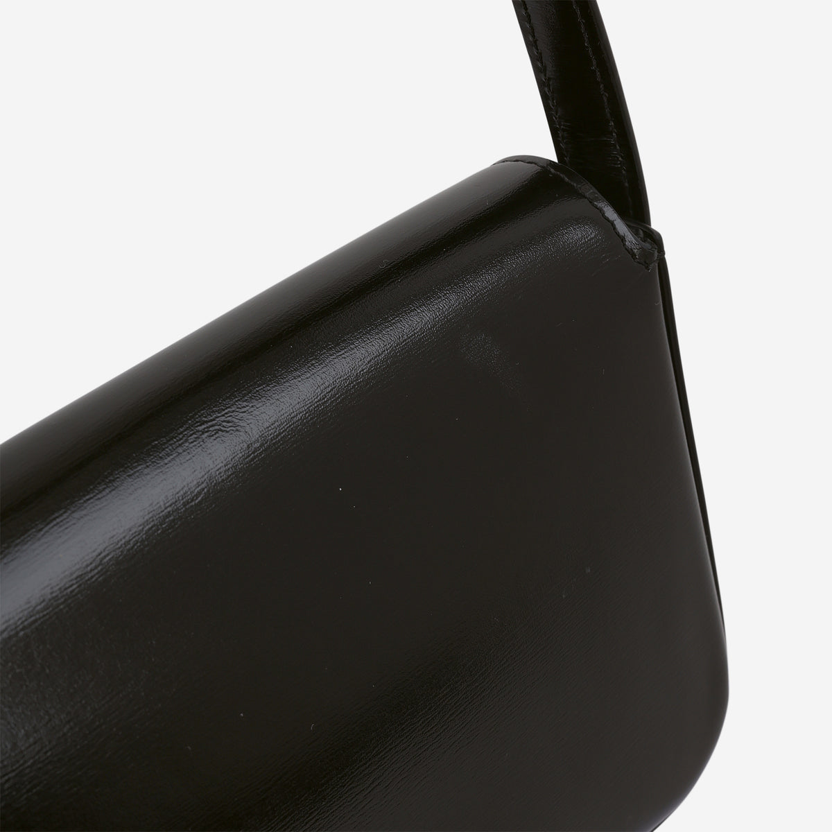 Celine Triomphe Claude - Black Shiny Calfskin | Gold Hardware