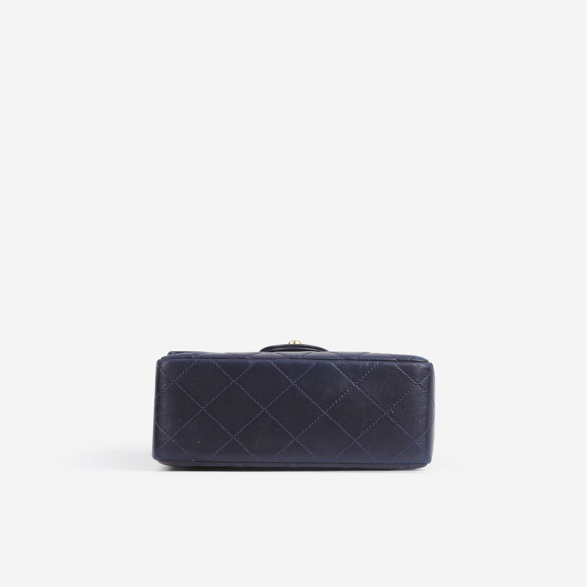 Chanel Vintage Mini Square Flap - Navy Lambskin | Gold Hardware