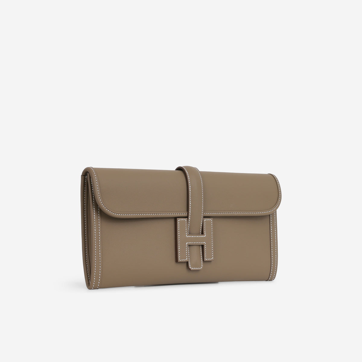 Hermès Jige 29 Clutch - Etoupe Swift