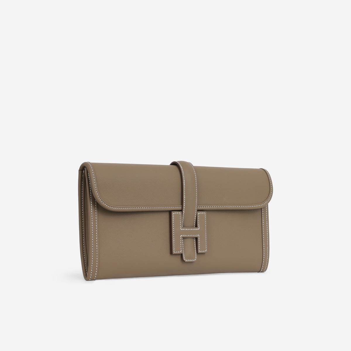 Hermès Jige 29 Clutch - Etoupe Swift