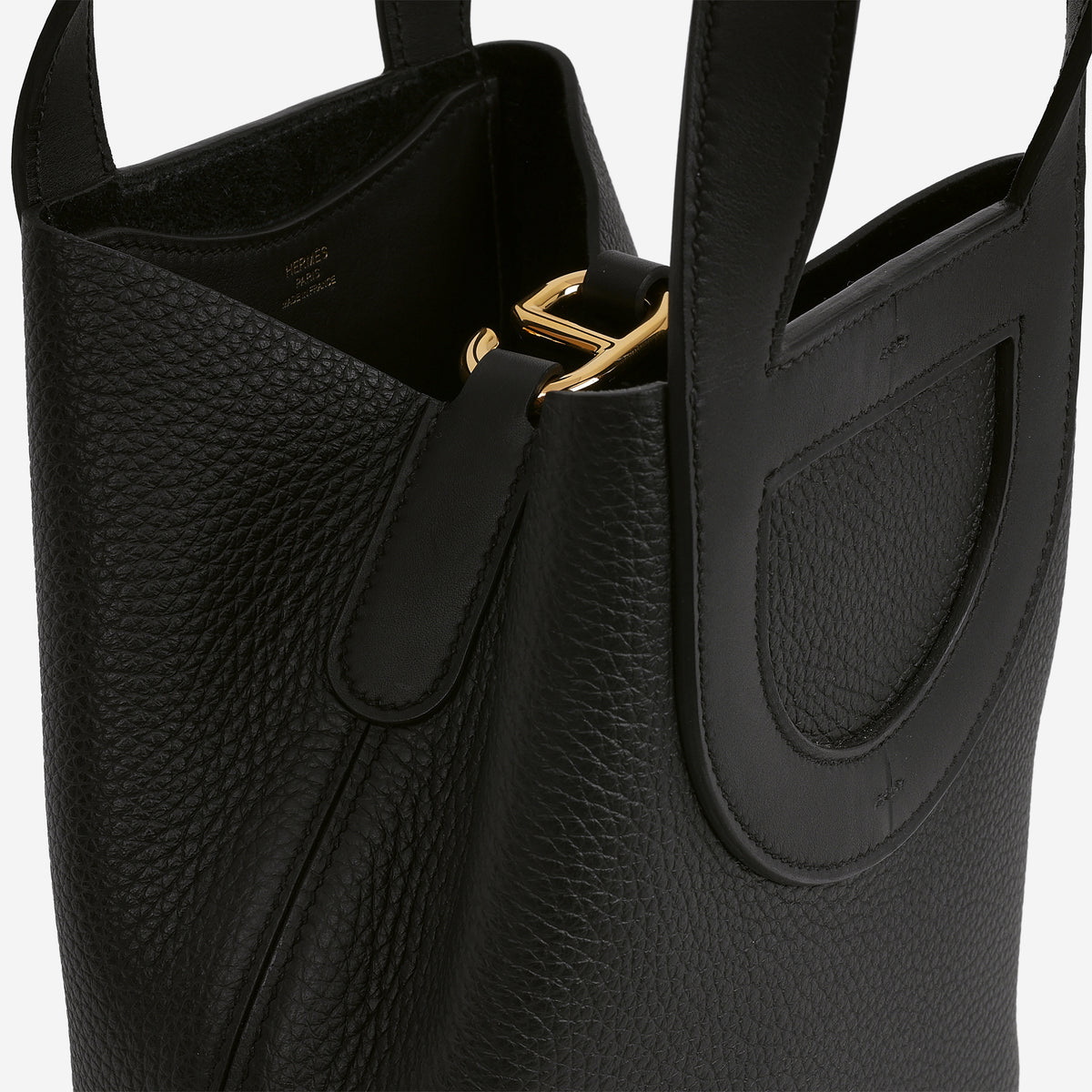 Hermès In-The-Loop 18 - Noir Clemence / Swift | Gold Hardware