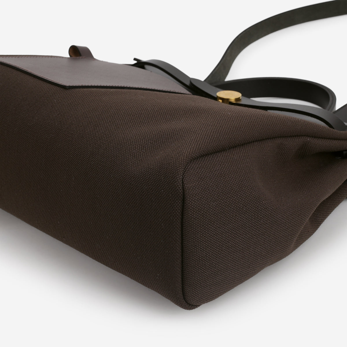 Hermès Herbag 31 Pocket - Bai Brun Toile / Ebene Pocket / Noir Hunter | Palladium Hardware - Bagista
